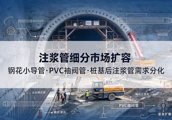 西乌珠穆沁旗注浆管细分市场扩容，隧道钢花小导管、PVC 袖阀管、桩基后注浆管需求分化
